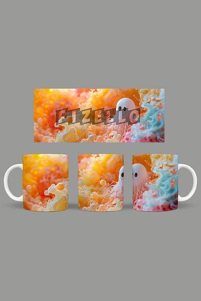 Fizello Cute Ghots - Cute Ghots Themed Mug