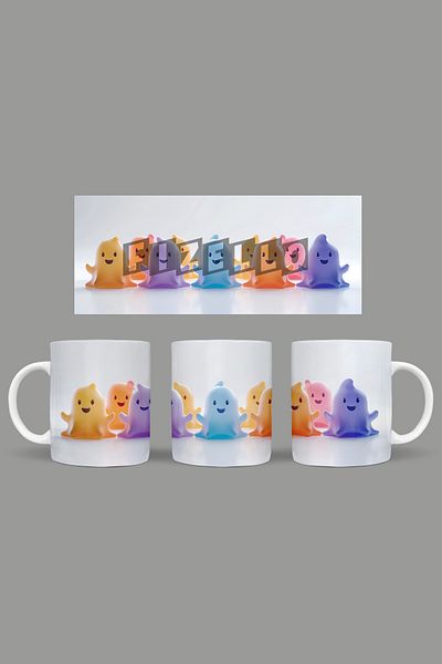 Fizello Cute Ghots - Cute Ghots Themed Mug