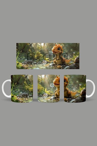 Fizello Cute Dinosaurs - Cute Dinosaur Themed Mug