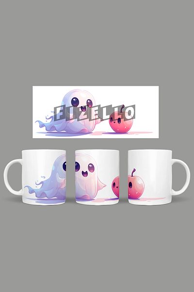 Fizello Cute Ghots - Cute Ghots Themed Mug