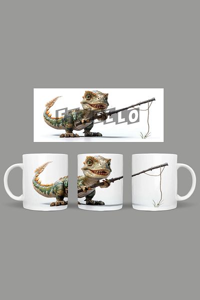 Fizello Cute Dinosaurs - Cute Dinosaur Themed Mug