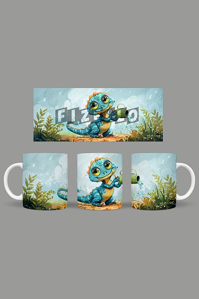 Fizello Cute Dinosaurs - Cute Dinosaur Themed Mug