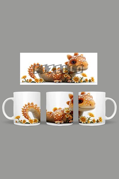 Fizello Cute Dinosaurs - Cute Dinosaur Themed Mug