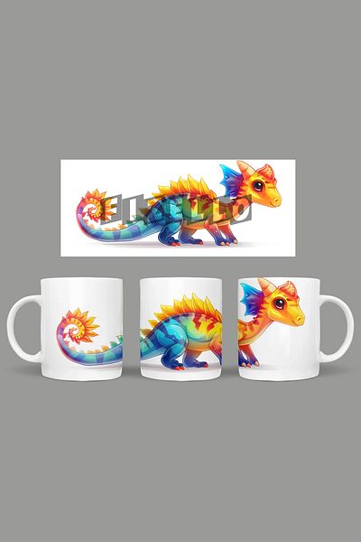 Fizello Cute Dinosaurs - Cute Dinosaur Themed Mug