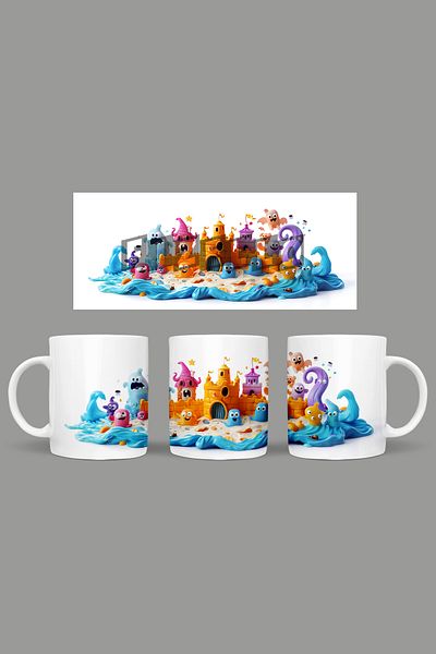 Fizello Cute Ghots - Cute Ghots Themed Mug