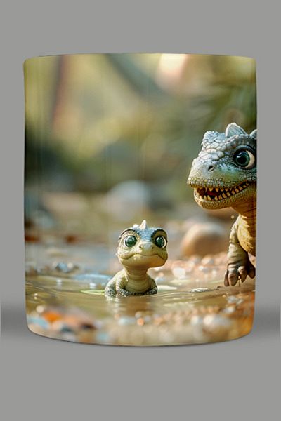 Fizello Cute Dinosaurs - Cute Dinosaur Themed Mug