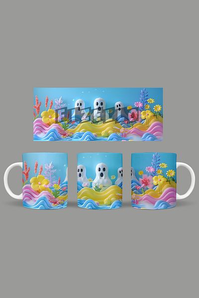 Fizello Cute Ghots - Cute Ghots Themed Mug