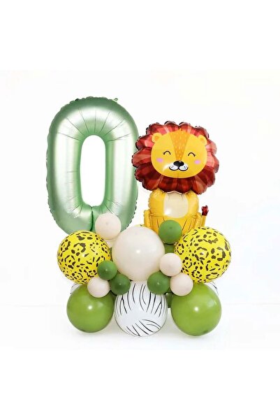 DÜVENCİ TİCARET ΣΕΤ ΜΠΑΛΟΝΙΩΝ ΜΕ ΠΡΑΣΙΝΟ ΦΥΛΛΟ ΑΛΟΥΜΙΝΙΟΥ ΜΕ ΦΙΓΟΥΡΕΣ ΛΙΟΝΤΑΡ...