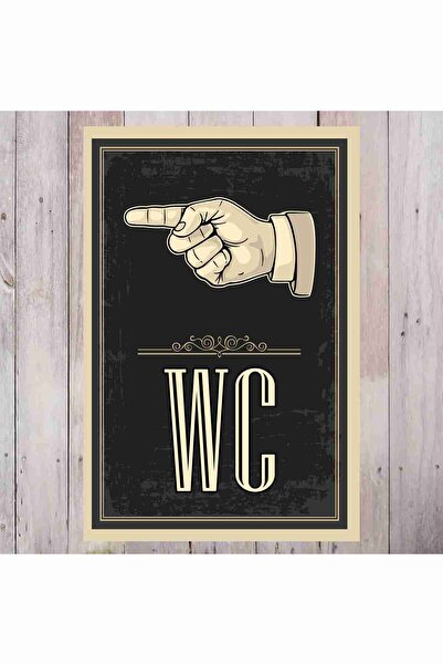 zafrakreklam WC SOL YÖN   TABELA PVC LEVHA 20X30CM