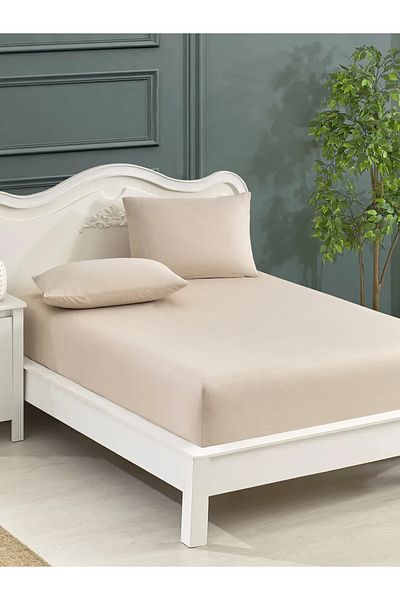 GOLDROOM ملاءة مفردة مبطنة 100*200+30
