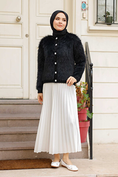 Pamuk Butik Γυναικεία ζακέτα με μαλακή υφή με γένια