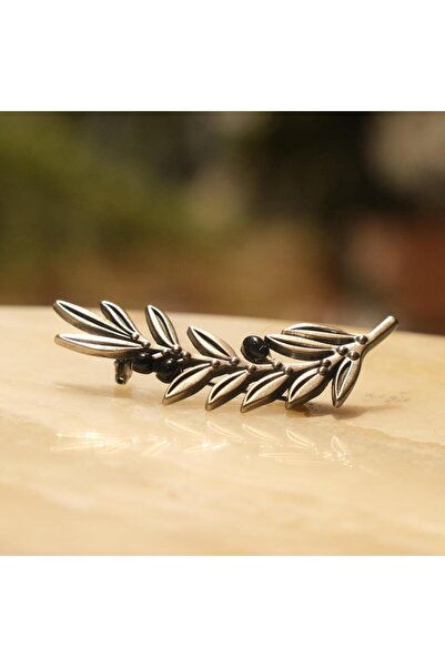 Kuker Madeni Eşya Zeytin Dalı Broş