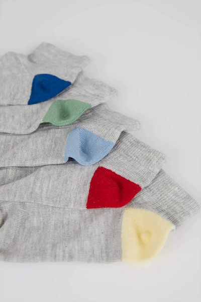 DeFacto Boy's 5-Piece Cotton Booties Socks W8895a6ns