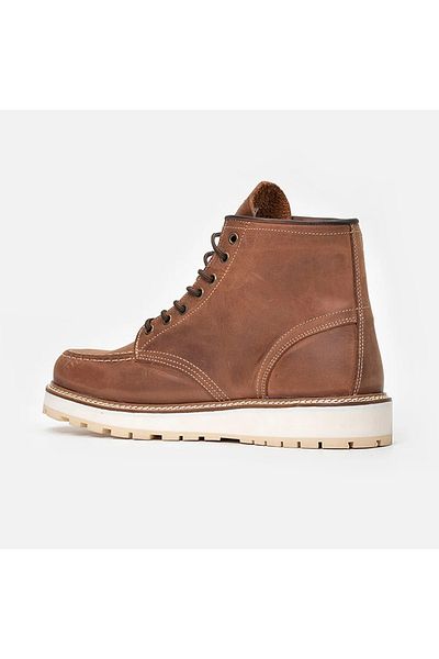 Vaneda Lifestyle 1106 V-Town Red Tan Leather Boots