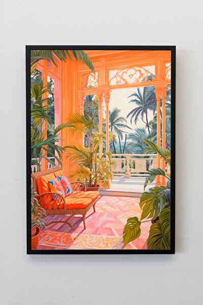 illustroworks Riviera - Çerçevesiz Özgün Tasarım Tablo Poster Duvar Tablosu