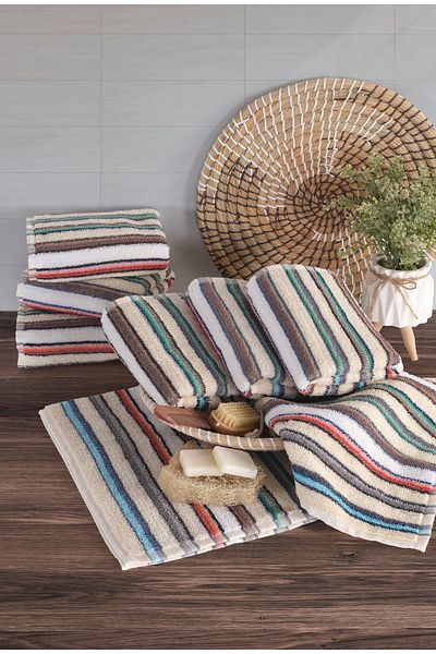 Familia Home Set of 6 Hand and Face Towels |   Motley