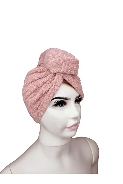 Ellaline 100% Cotton Certified Hair Dryer Cap - Elastic and Buttoned Towel, Premium Absorbent