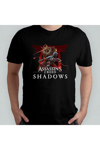 Pixxa Μπλουζάκι Assassin's Creed Shadows Crew Neck 100% βαμβακερό - Μοντέλο 1