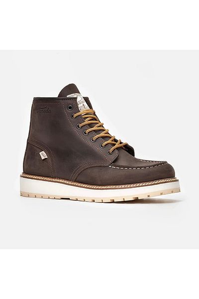 Vaneda Lifestyle 1106 V-Town Dark Brown Leather Boots