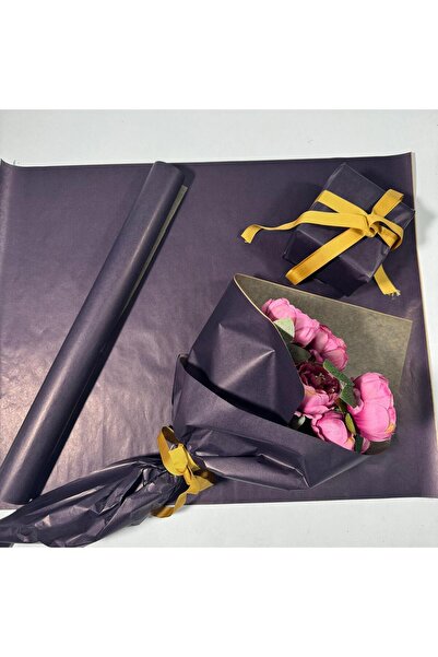 weloveis Virgin Kraft Kağıt Lacivert-çiçek Buket Kağıdı&paketleme Mazeme&pake...