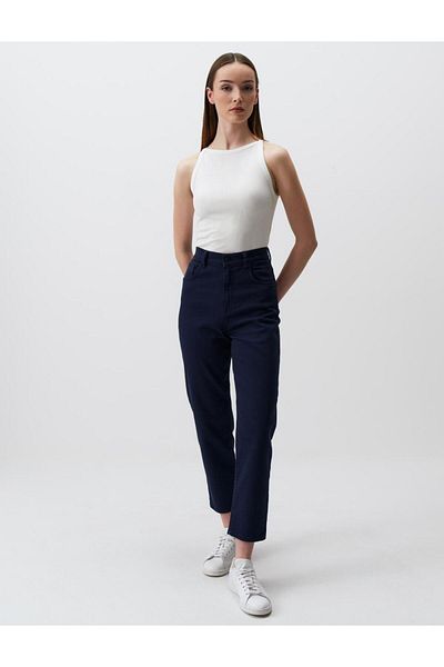 Jimmy Key Tricotat de bază, alb, slim-fit, fără mâneci
