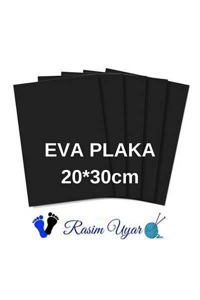 Rasim Uyar Black Eva Plate - 3 Pieces - 20Cm*30Cm, Thickness 4mm