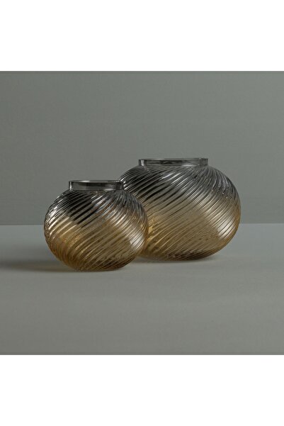 Linens Linx Büyük Vazo Gri Amber