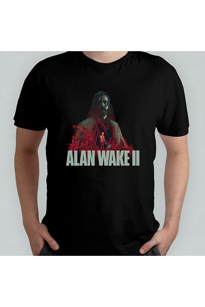 Pixxa Alan Wake II - Μπλουζάκι με λαιμόκοψη 100% βαμβακερό μοντέλο 1