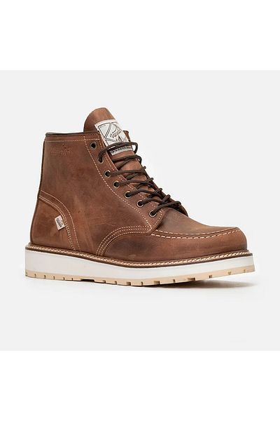 Vaneda Lifestyle 1106 V-Town Red Tan Leather Boots