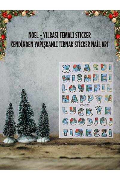 TNL TIRNAK SÜSLEME - YILBAŞI STİKER (MODEL NO:CD-023)