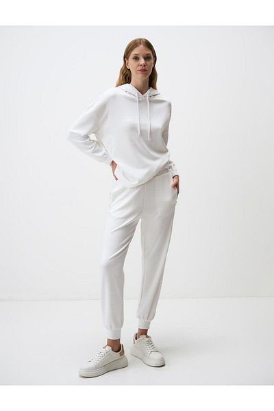 Jimmy Key High Waist White Skinny Leg Trousers