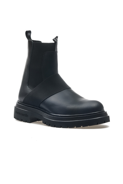 Pierre Cardin Ανδρικές μπότες casual από γνήσιο δέρμα (40-44) 24k 77814 M Μαύρο