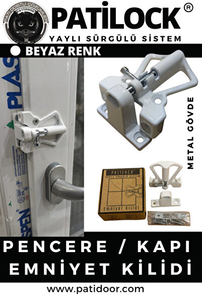 PATİDOOR Patilock Burglar Child Safety Lock / Door Window Lock