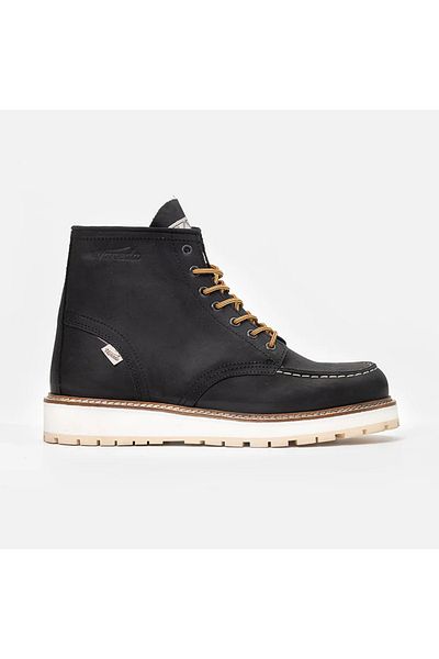 Vaneda Lifestyle 1106 V-Town Black Leather Boots