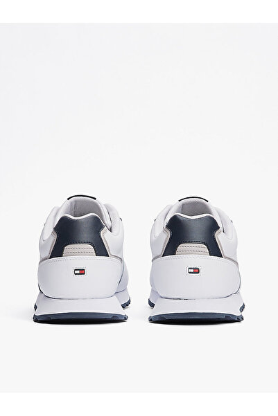 Tommy Hilfiger NEW RUNNER EVA MIX LTH FLAG Erkek beyaz Sneaker FM0FM05453YBS