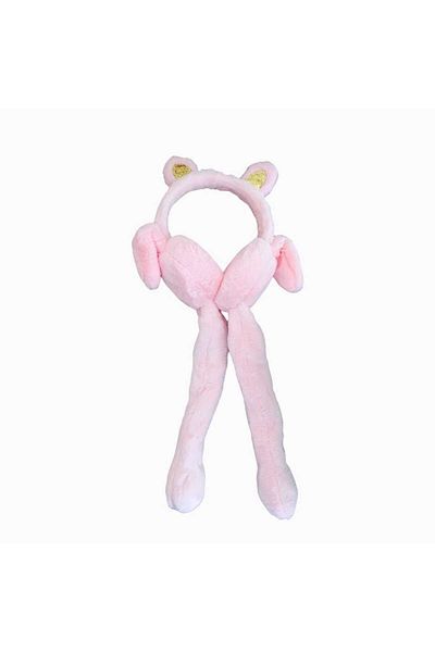 Ad Children's Plush Figured Movable Ear Movable Sound Winter Earmuff