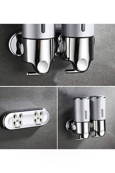 Xinda Stainless Steel 2X 500 ml Suitable for Soap, Shower Gel, Shampoo Use Ss304 Quality