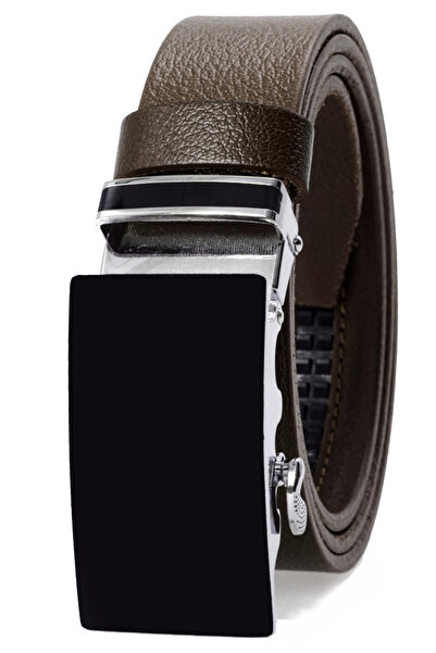 derikem Curea clasică pentru bărbați din piele de bivol 100% autentică, cu ca...