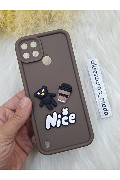 Aksesuarda Moda حافظة سيليكون متوافقة مع REALME C21Y وC25Y