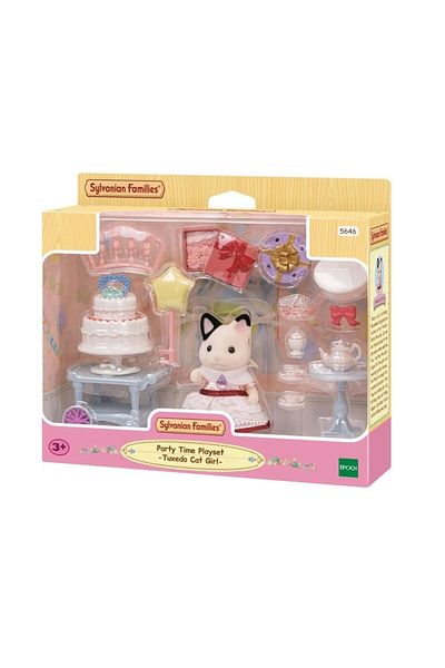 ADORE OYUNCAK مجموعة لعب وقت الحفلة 5646 من Sylvanian Families - بدلة سهرة للفتيات الصغيرات +3 سنوات