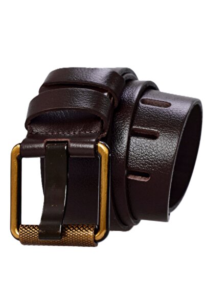 derikem حزام جينز رجالي أصفر اللون مصنوع من الجلد الطبيعي بنسبة 100% مقاس 4.5...