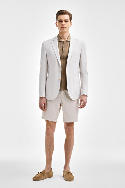 W Collection Ekru Buttoned Jacket