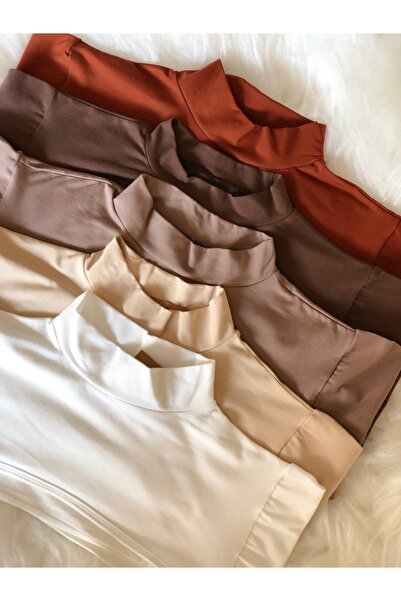 mirach 5-Pack - Economical Flexible Lycra Body Set White, Cream, Coffee, Beige, Tile