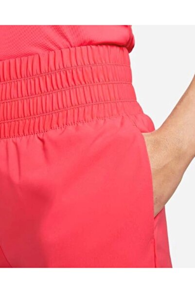 Nike One Dri-FIT Kadın Şort Yüksek Bel Kısa Astarlı (Açık Fusion Kırmızı, DX6642-648)