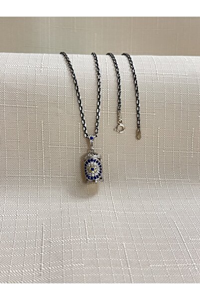 ED CAESAR NAZAR BONCUĞU İŞLEMELİTÜP MODEL 925 AYAR GÜMÜŞ CEVŞEN KOLYE