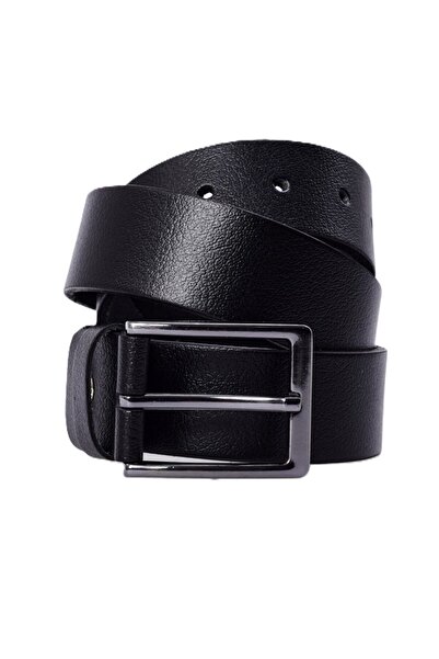 derikem حزام جينز رجالي أصلي 100% من جلد الجاموس مقاس 4 سم باللون الأسود