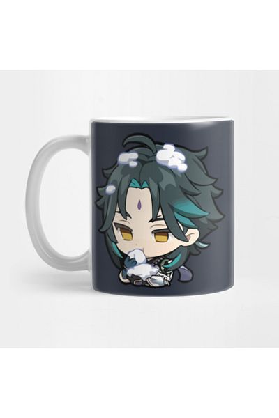 Pixxa Xiao Eats Snow Genshin Impact Mug Cup