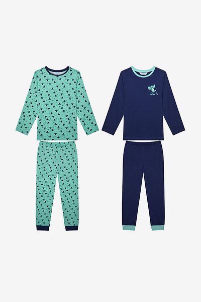 Penti Boy's Steps 2-Piece Multicolor Ijama Set