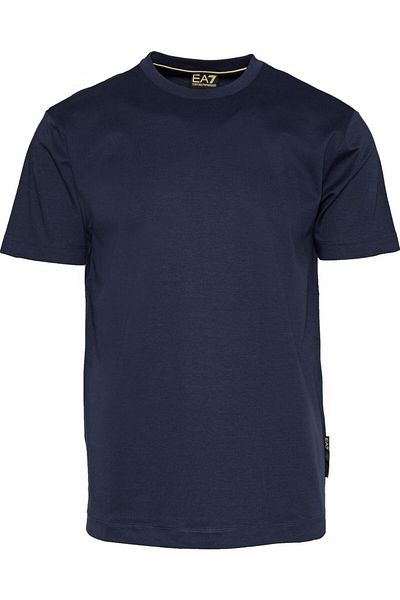 EA7 Ανδρικό βαμβακερό κοντομάνικο μπλουζάκι Casual Navy Blue 7M 000023   AF11844-UB102