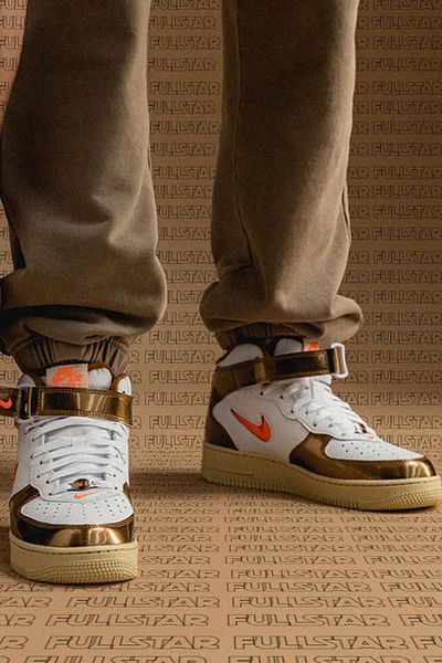 Nike Air Force 1 Mid QS - Γνήσιο δέρμα Gem Ale Brown Sneaker